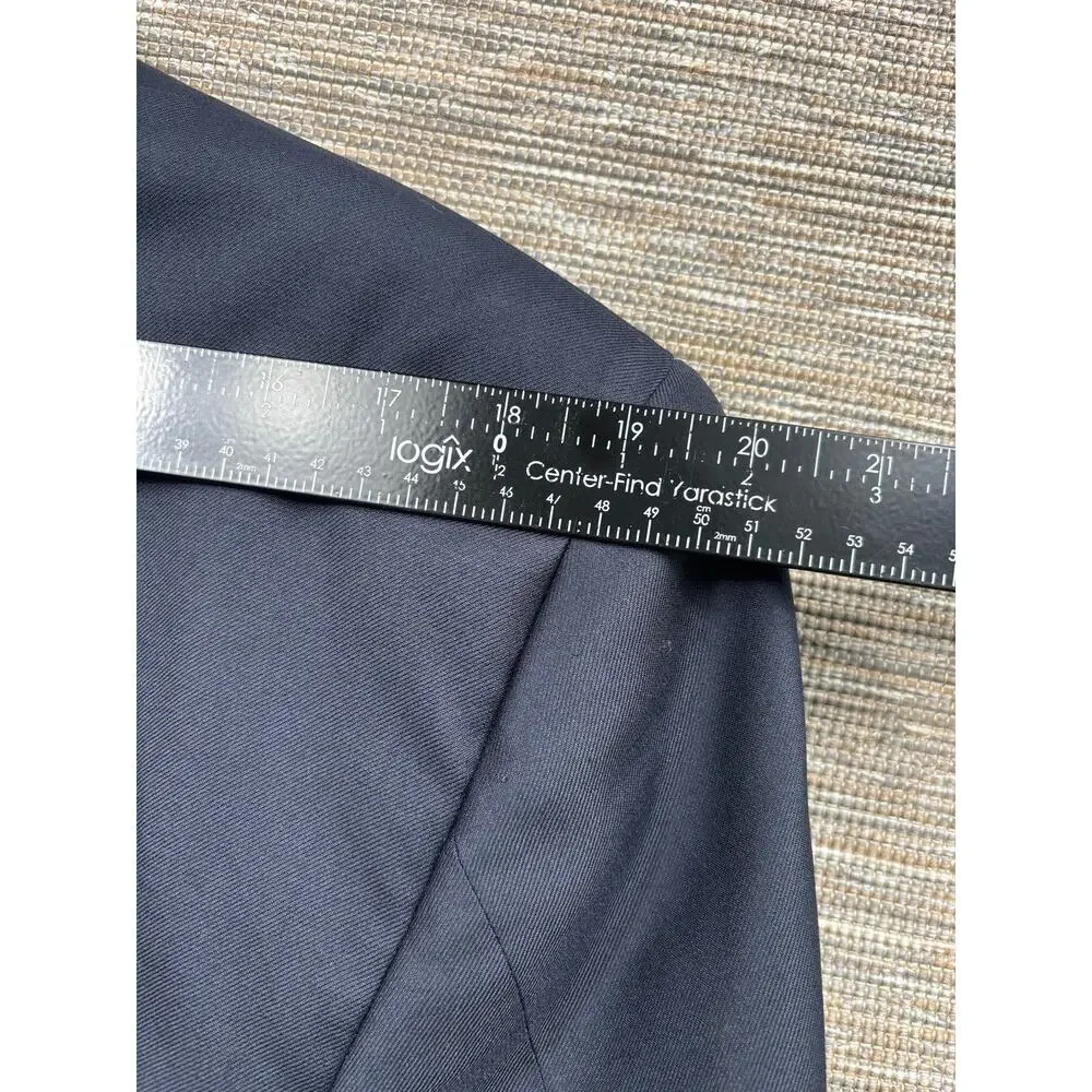 Corneliani Blazer Mens 50 Blue Virgin Wool Suit Jacket Made In Italy Two Button